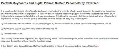 Picture of Yamaha FC5 Compact Sustain Pedal for Portable Keyboards, black