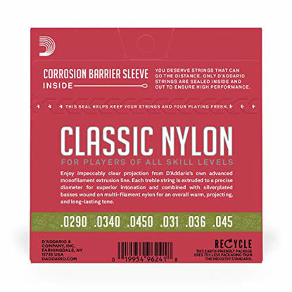 Picture of D'Addario EJ27N 1/2 Student Nylon Fractional Classical Guitar Strings, Normal Tension