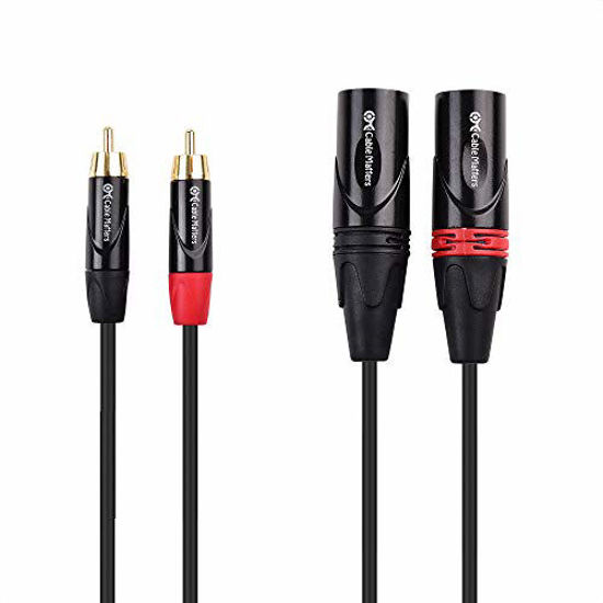 GetUSCart Cable Matters Dual RCA to XLR Unbalanced Interconnect Cable