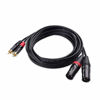 Picture of Cable Matters Dual RCA to XLR Unbalanced Interconnect Cable / 2 RCA to XLR Male Cable - 10 Feet