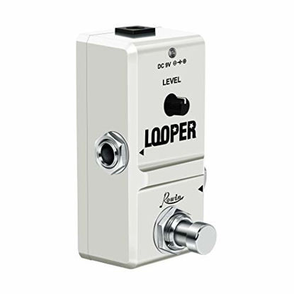 Picture of Rowin Nano Looper Electric Guitar Effect Pedal with SD Card of 10 Minutes of Looping Unlimited Overdubs