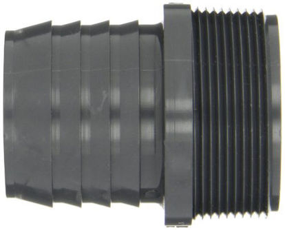 Picture of Spears 1436 Series PVC Tube Fitting, Adapter, Schedule 40, Gray, 2" Barbed x NPT Male