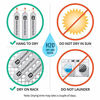Picture of Pack of 4 New Pig Mildew-Resistant Absorbent Socks | Water Absorbing Snake | Each 3" x 4' Sock Absorbs Up to 1 Gal | PIG106,Blue