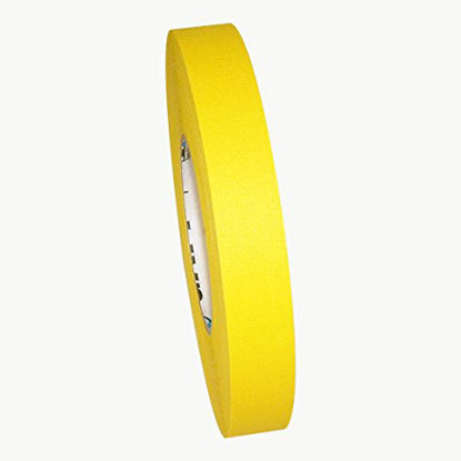 Picture of 1" Width ProTapes Pro Gaff Premium Matte Cloth Gaffer's Tape With Rubber Adhesive, 11 mils Thick, 55 yds Length, Yellow (Pack of 1)