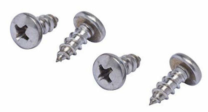 Picture of #10 X 1/2" Stainless Pan Head Phillips Wood Screw, (100pc), 18-8 (304) Stainless Steel Screws by Bolt Dropper