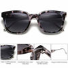 Picture of SOJOS Classic Square Polarized Sunglasses Unisex UV400 Mirrored Glasses SJ2050 with Black Tortoise Frame/Gradient Grey Lens