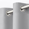 Picture of Exclusive Home Curtains Indoor/Outdoor Solid Cabana Grommet Top Curtain Panel Pair, 54x96, Cloud Grey, 2 Piece
