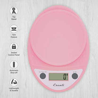 Picture of Escali Primo Lightweight Scale, Standard, Soft Pink