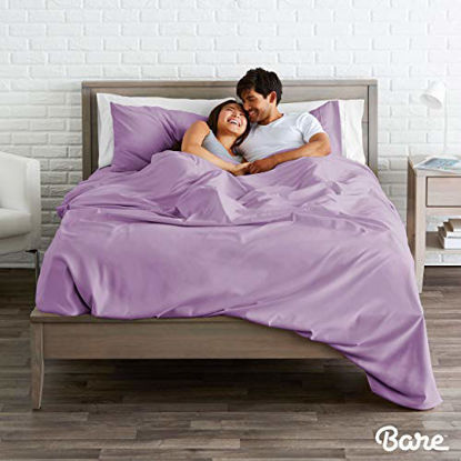 Picture of Bare Home California King Sheet Set - 1800 Ultra-Soft Microfiber Bed Sheets - Double Brushed Breathable Bedding - Hypoallergenic - Wrinkle Resistant - Deep Pocket (Cal King, Lavender)