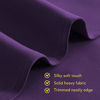 Picture of NICETOWN Thermal Insulated Blackout Draperies Curtains, Triple Weave Home Decoration Solid Ring Top Blackout Drape Panels for Bedroom (Set of 2, 42 x 45 Inch, Royal Purple)
