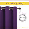 Picture of NICETOWN Blackout Curtain Panels for Kids Room, Triple Weave Home Decoration Thermal Insulated Solid Ring Top Blackout Curtains / Drapes (Set of 2, 42 x 54 Inch, Royal Purple)