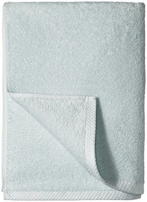 Picture of Amazon Basics Quick-Dry, Luxurious, Soft, 100% Cotton Towels, Ice Blue - Set of 2 Bath Towels