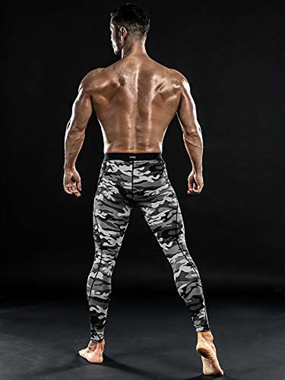 Men's Compression Pants Base Layer Workout Leggings Cool Dry Yoga