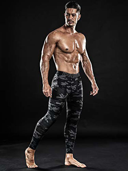 New mens camouflage compression tights Leggings Running sports Gym