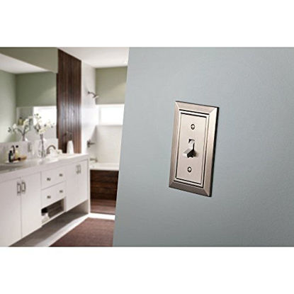 Picture of Franklin Brass W35220-SN-C Classic Architecture Double Toggle Switch Wall Plate/Switch Plate/Cover, Satin Nickel