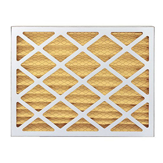 Picture of FilterBuy 11.25x19.25x2 MERV 11 Pleated AC Furnace Air Filter, (Pack of 2 Filters), 11.25x19.25x2 - Gold
