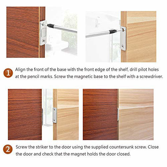 Cabinet Magnetic Catch Jiayi 2 Pack Ultra Thin Cabinet Door Magnets Stick On Drawer Magnets Cabinet Latch Magnetic Closures For Cabinets Kitchen Closet Door Closing Magnetic Door Catch Closer
