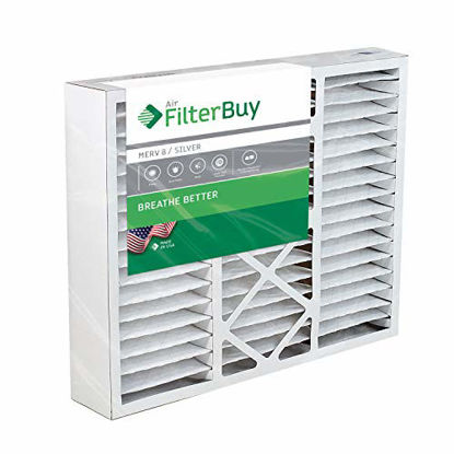 Picture of FilterBuy 20x25.25x3.5 Pleated AC Furnace Air Filters Compatible with/Replacement for Aprilaire Space Guard # 102 (MERV 8, AFB Silver). Fits air cleaner model 2120. 2 Pack.