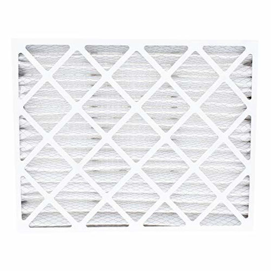 Picture of FilterBuy 20x25x5 Grille Honeywell FC40R1011, FC35A1050 Compatible Pleated AC Furnace Air Filters (MERV 8, AFB Silver). 2 Pack.