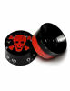 Picture of Metallor Electric Guitar Top Hat Knobs Speed Volume Tone Control Knobs Compatible with Les Paul LP Style Electric Guitar Parts Replacement Set of 4Pcs Skull Head.