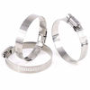 Picture of Glarks 20Pcs 304 Stainless Steel Adjustable 46-70MM Range Worm Gear Hose Clamps Assortment Kit, Fuel Line Clamp for Water Pipe, Plumbing, Automotive and Mechanical Application (46-70MM)