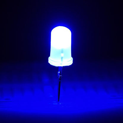 Picture of 100 Pieces Clear LED Light Emitting Diodes Bulb LED Lamp, 5 mm (Blue)