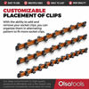 Picture of Olsa Tools 1/2-Inch, 3/8-Inch & 1/4-Inch Drive Aluminum Socket Organizer | Premium Quality Socket Holder (Orange)