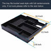Picture of JDMCAR Center Console Organizer Compatible with 2014-2019 2020 2021 Toyota Tundra Accessories, Insert ABS Black Materials Tray, Armrest Secondary Storage Box - Full Tray