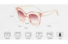 Picture of Butterfly Sunglasses Semi Cat Eye Glasses Plastic Frame Clear Gradient Lenses (Black Tortoise, 45MM)
