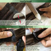 Picture of GOO GOO 20pcs 50g Human Hair Extensions Tape in Ombre Chocolate Brown to Caramel Blonde Natural Hair Extensions Tape in Real Hair Balayage Straight 14 inch