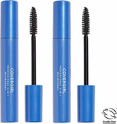 Picture of COVERGIRL Professional All-in-One Waterproof Mascara Very Black 225, 2 Count
