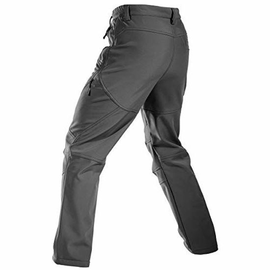 Free soldier men's fleece lined water repellent softshell snow ski discount pants with zipper pockets
