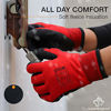 Picture of Superior Winter Work Gloves - Fleece-Lined with Black Tight Grip Palms (Cold Temperatures) SNTAPVC - Size Large
