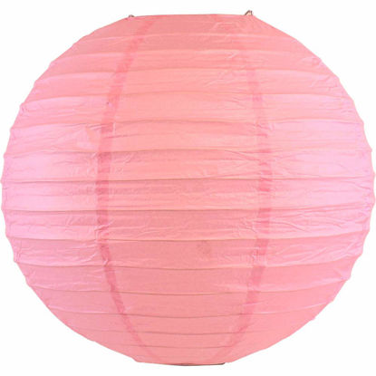 Picture of Just Artifacts 10-Inch Pink Chinese Japanese Paper Lanterns (Set of 5, Pink)