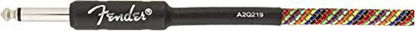 Picture of Fender Festival Hemp Instrument Cable - 10' Straight-Straight, Rainbow