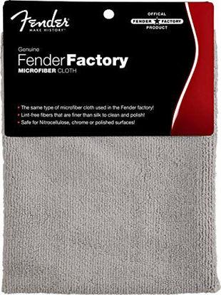 Picture of Fender Guitar Super Care Kit Bundle with Custom Shop Deluxe Guitar Care System 4 Pack, Super-Soft Dual-Sided Microfiber Cloth, and Fender Factory Microfiber Cloth
