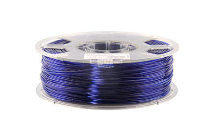 Picture of eSUN 3D 1.75mm PETG Blue Filament 1kg (2.2lb), PETG 3D Printer Filament, 1.75mm Semi-Transparent Blue