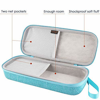 Picture of Canboc Hard Stethoscope Case for 3M Littmann Classic III, Lightweight II S.E, Cardiology IV, MDF Acoustica Stethoscope, Mesh Pocket fits Medical Scissors, Penlight, Oral Thermometer, Turquoise