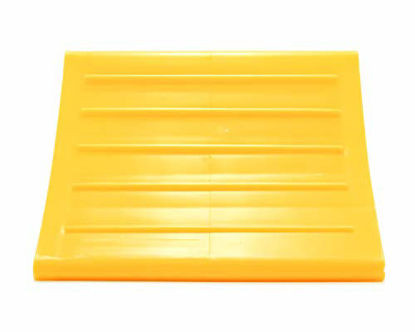 Picture of Camco Super Wheel Chock - Helps Keep Your Trailer in Place So You Can Re-Hitch - (44492) Yellow 1 Pack
