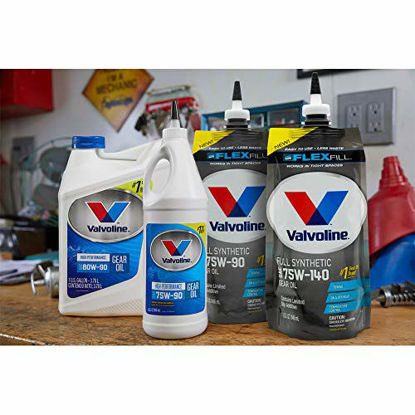 Picture of Valvoline Flexfill SAE 75W-140 Full Synthetic Gear Oil 1 QT, Case of 4