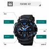 Picture of Mens Digital Watches 50M Waterproof Outdoor Sport Watch Military Multifunction Casual Dual Display Stopwatch Wrist Watch for Men - 1520 Black Blue