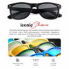 Picture of Retro Rewind Polarized Sunglasses for Men and Women - UV Protection Classic Mens Womens Sun Glasses - Cool Vintage 80s Shades