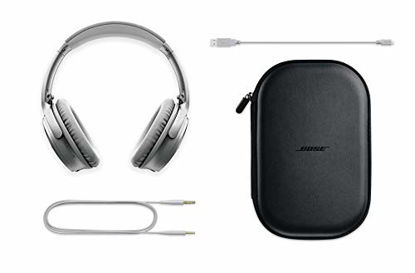 Picture of Bose QuietComfort 35 II Wireless Bluetooth Headphones, Noise-Cancelling, with Alexa Voice Control -Silver