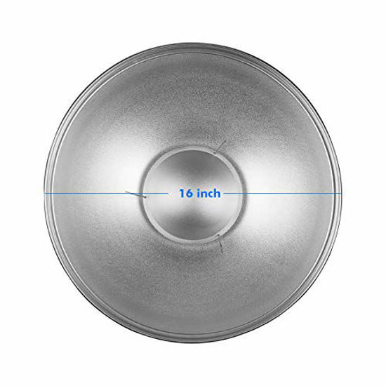Soonpho Standard Reflector Beauty Dish with Honeycomb Grid 55cm, Silver Diffuser Sock and Bag,for Bowens Mount Studio Strobe Flash Light Like Neewer VC-400HS VE-300 Godox AD200 AD180 AD360 AD360II 