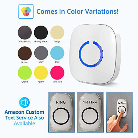 GetUSCart Wireless Doorbell by SadoTech Waterproof Door Bells