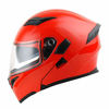 Picture of 1Storm Motorcycle Modular Full Face Helmet Flip up Dual Visor Sun Shield: HB89 Glossy Red