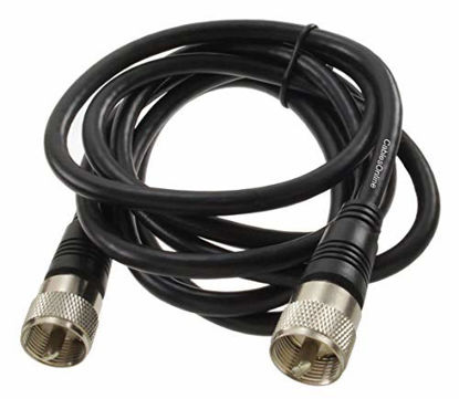 Picture of CablesOnline, 2-Pack 6ft RG8x Coax UHF (PL259) Male to UHF (PL259) Male 50-ohm Antenna Cable, R-U006-2