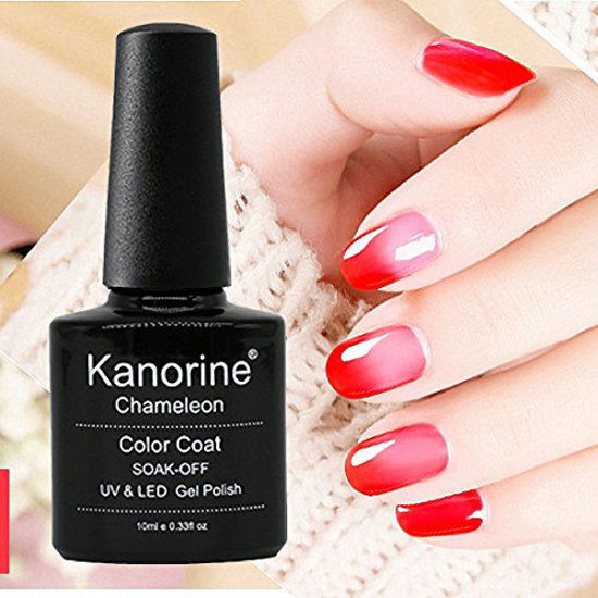 Vishine Color Changing Gel Nail Polish Temperature Change Gel Gel Polish  Set Mood Soak Off UV LED Gel Nail Polish for Nail Art DIY Home 5021