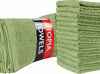Picture of Utopia Towels Cotton Sage Green Washcloths Set - Pack of 24-100% Ring Spun Cotton, Premium Quality Flannel Face Cloths, Highly Absorbent and Soft Feel Fingertip Towels