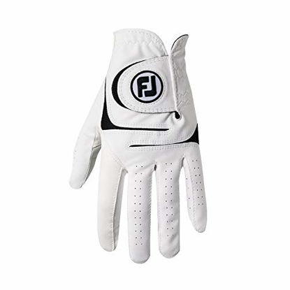 Picture of FootJoy Men's WeatherSof 2-Pack Golf Glove White Cadet Medium/Large, Worn on Left Hand
